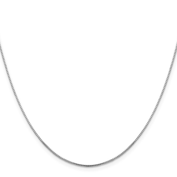 Leslie's 10K White Gold .95mm Sparkle Octagonal Box Chain