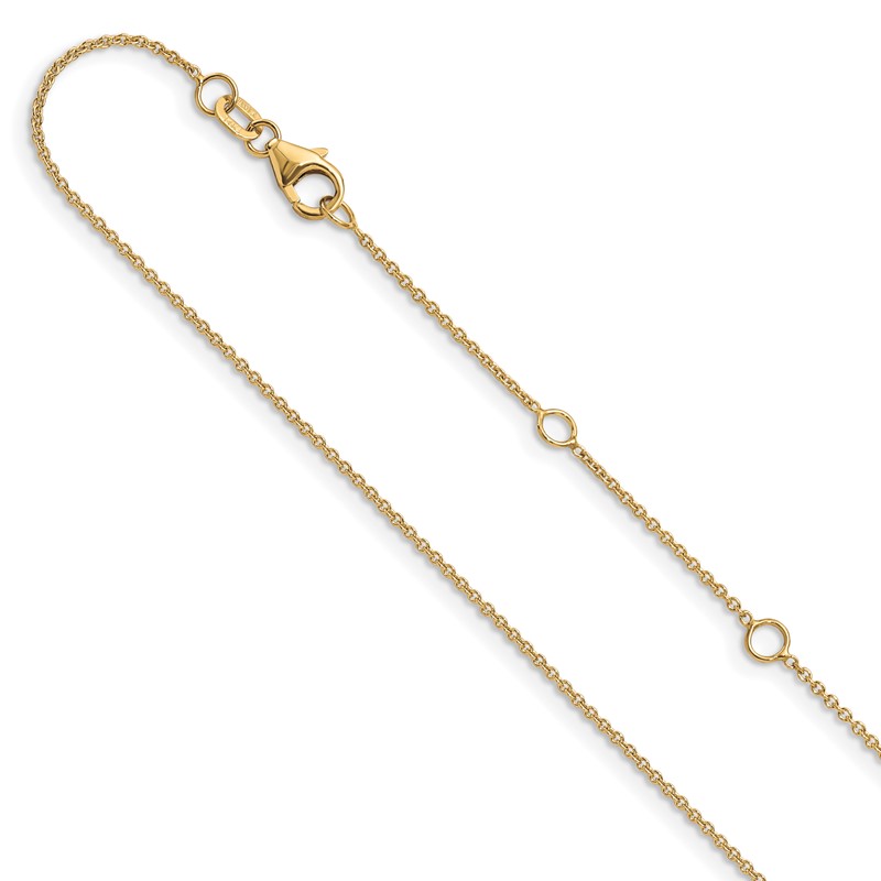 10k 1.1mm Round Cable 1in+1in Adjustable Chain