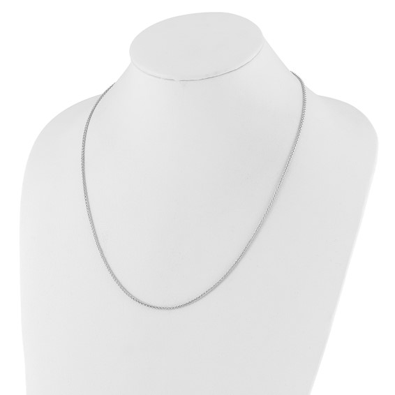 Leslie's 10k White Gold Adjustable 1.6mm Semi Solid Spiga Chain