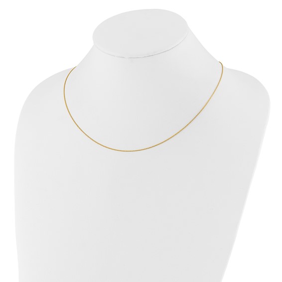 Leslie's 10K Diamond-Cut Wheat Adjustable Chain