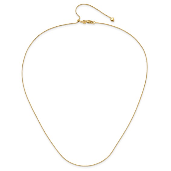 Leslie's 10K Diamond-Cut Wheat Adjustable Chain
