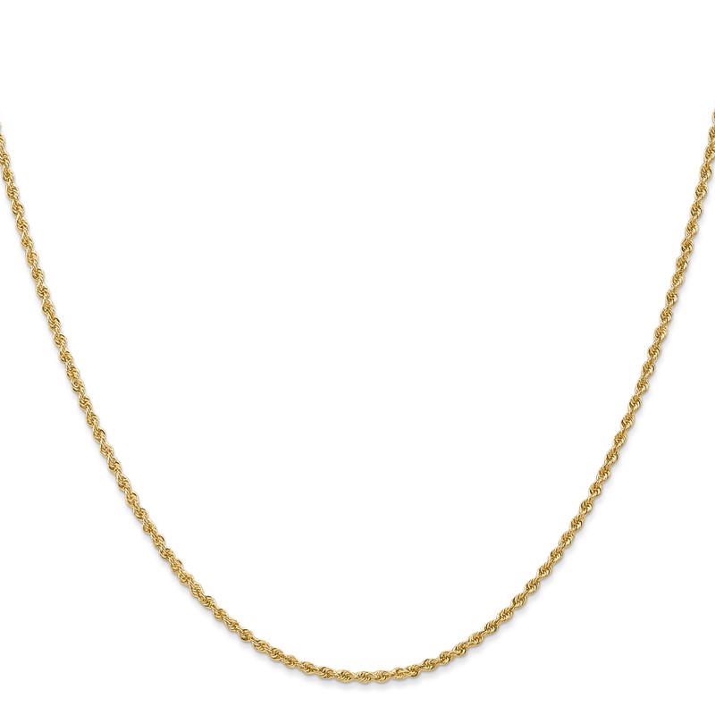 10k 1.6mm Solid Regular Rope Chain