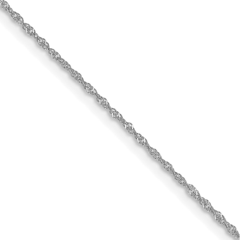 10k WG 1mm Singapore Chain