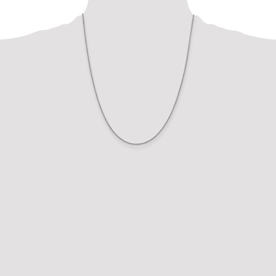 Leslie's 10k White Gold 1mm Sparkle Singapore Chain