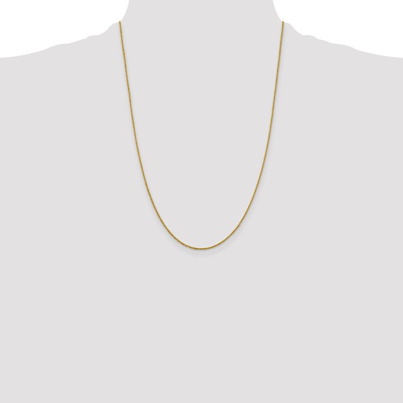 Leslie's 10k 1.3mm Sparkle Singapore Chain