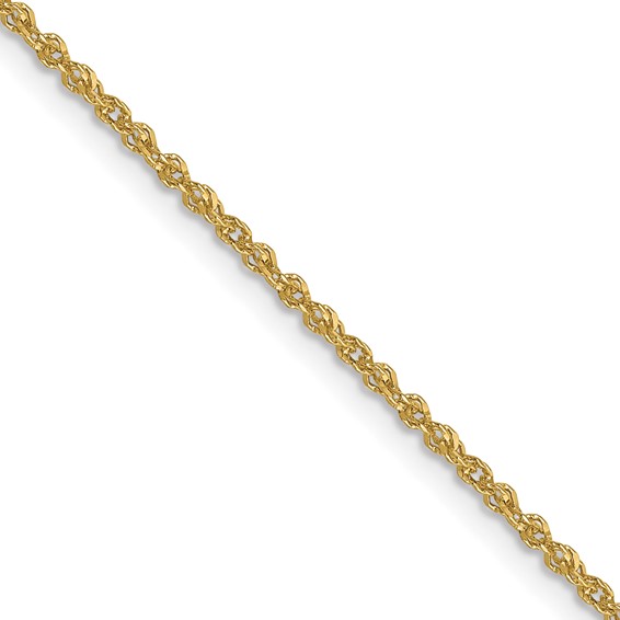 Leslie's 10k 1.3mm Sparkle Singapore Chain