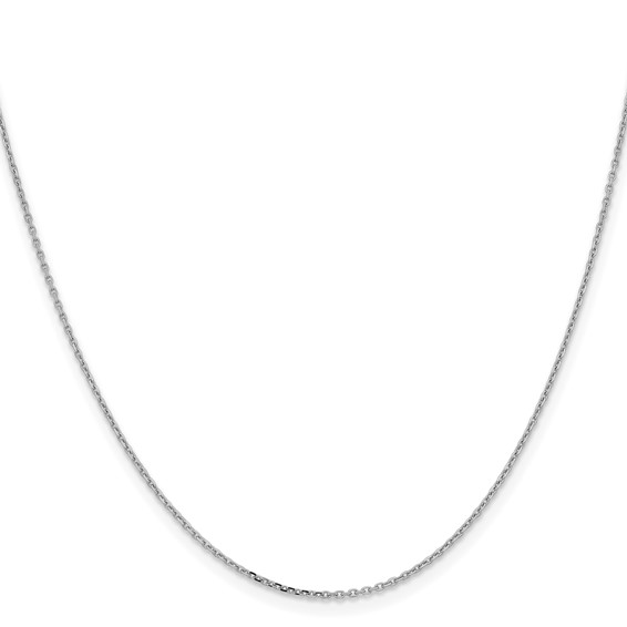 Leslie's 10k White Gold 1.05mm D/C Cable Chain