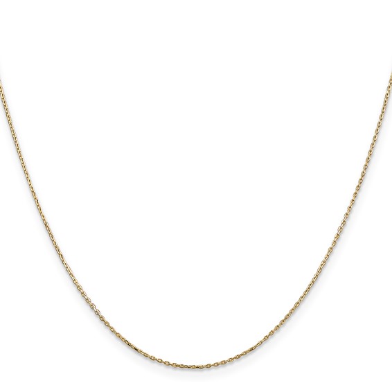 Leslie's 10k .8mm D/C Cable with Lobster Clasp Chain
