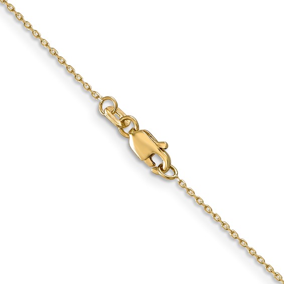 Leslie's 10k .8mm D/C Cable with Lobster Clasp Chain