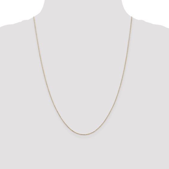 Leslie's 10k .8mm D/C Cable with Lobster Clasp Chain