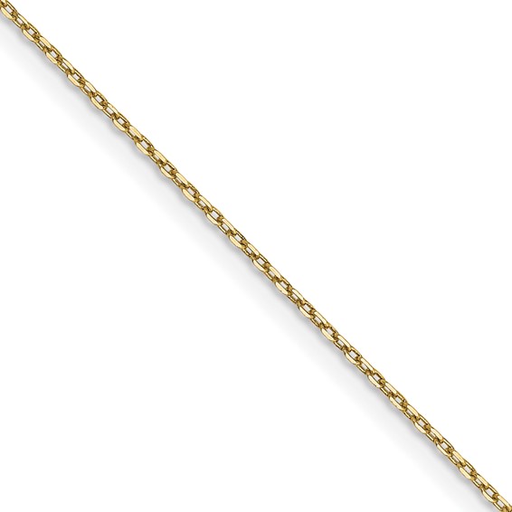 Leslie's 10k .8mm D/C Cable with Lobster Clasp Chain