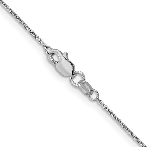 Leslie's 10k White Gold .95mm D/C Cable Chain