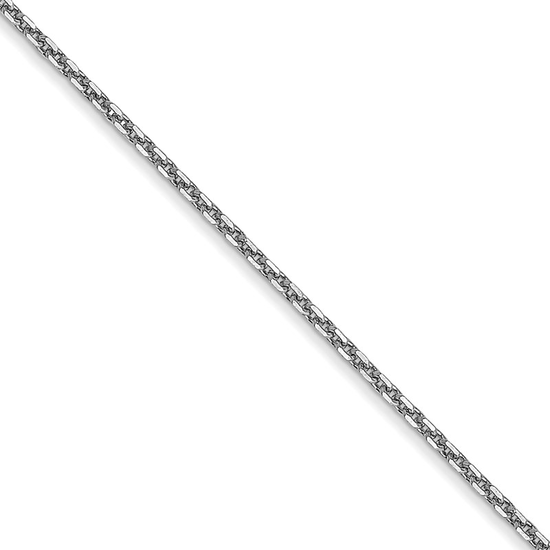 10k White Gold .95mm D/C Cable Chain