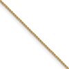 10K Yellow Gold 0.8-0.85mm Spiga (Wheat) Chain Necklace 16-30 Inch Mens Womens