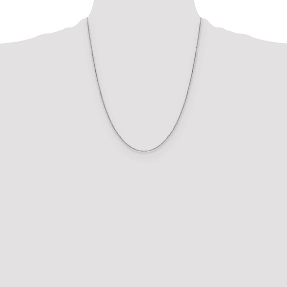 Leslie's 10k White Gold .9mm Box Chain