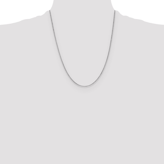 Leslie's 10k White Gold 1mm Box Chain