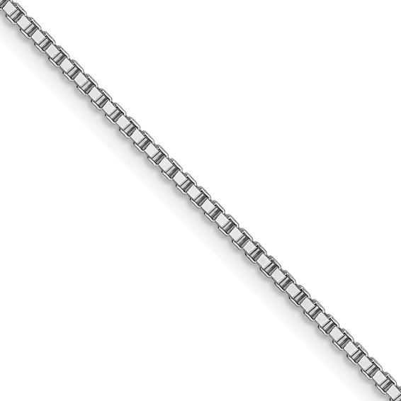 Leslie's 10k White Gold 1mm Box Chain
