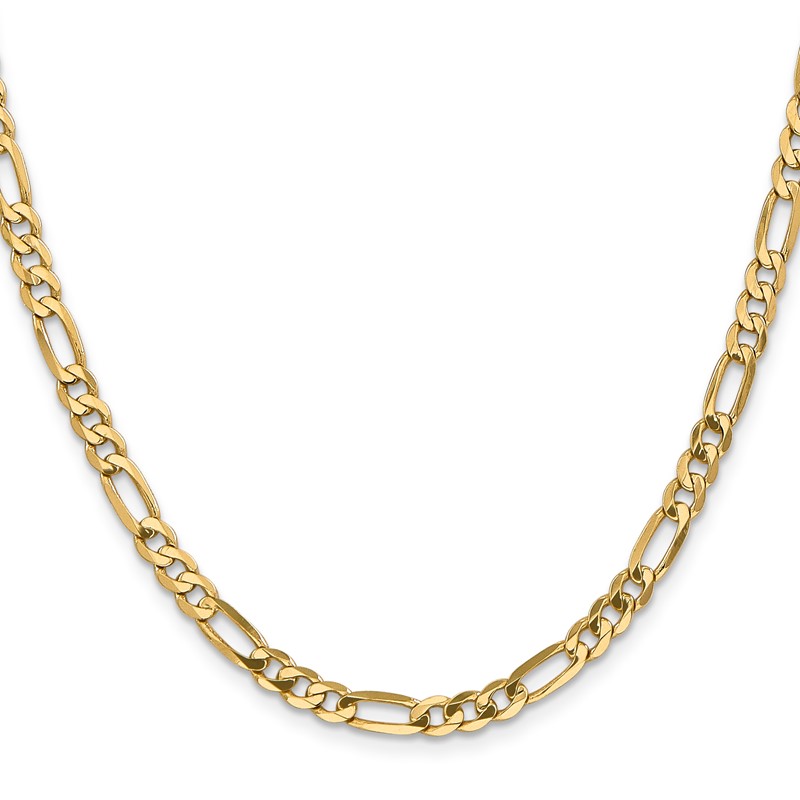 10k 4.75mm Flat Figaro Chain
