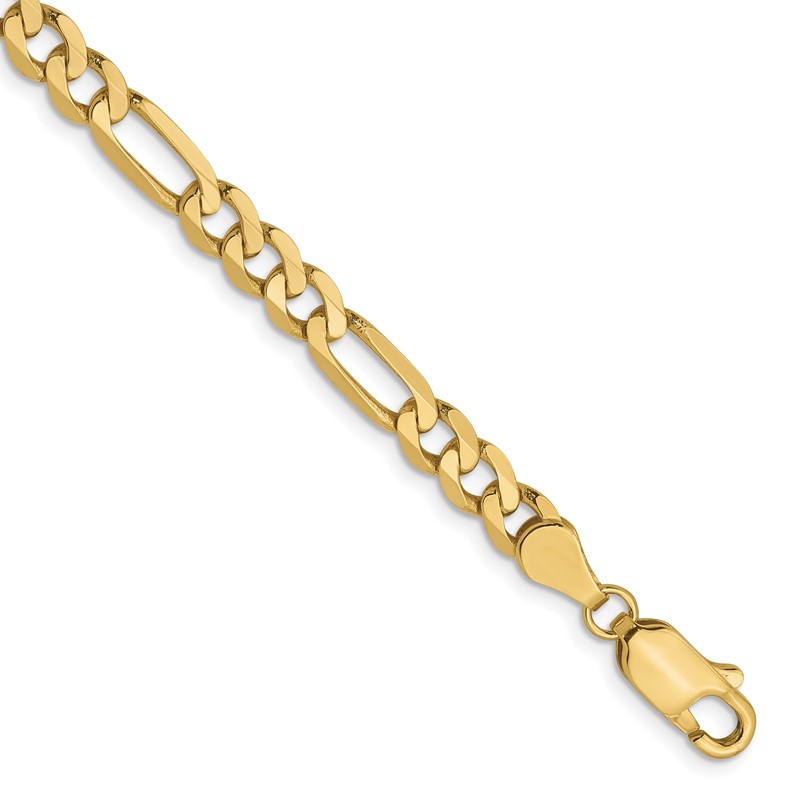 10k 4.75mm Flat Figaro Chain