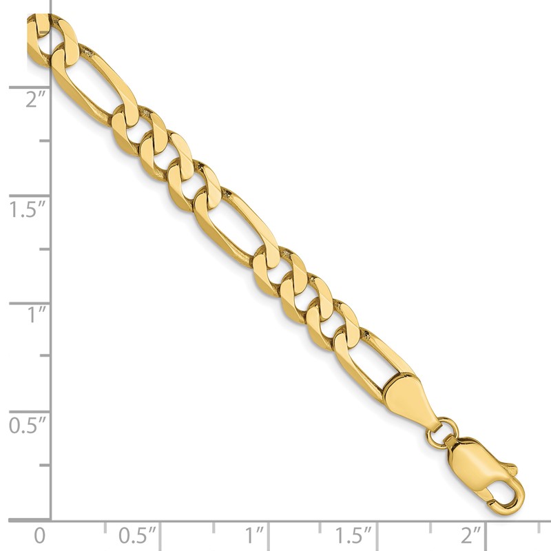 10k 5.25mm Flat Figaro Chain