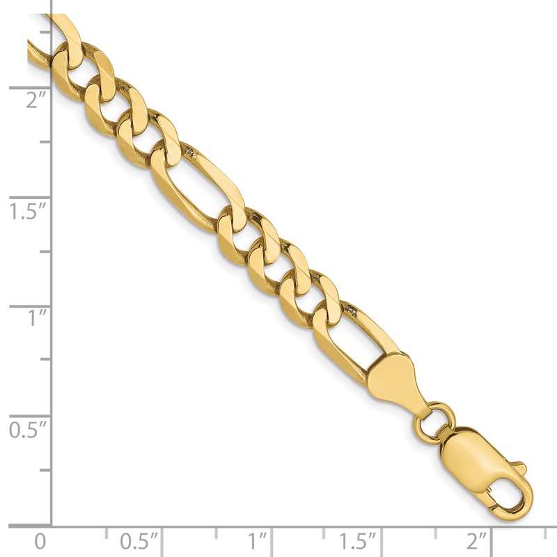 10k 6.25mm Flat Figaro Chain