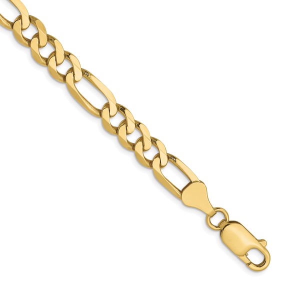 Leslie's 10k 6.25mm Flat Figaro Chain