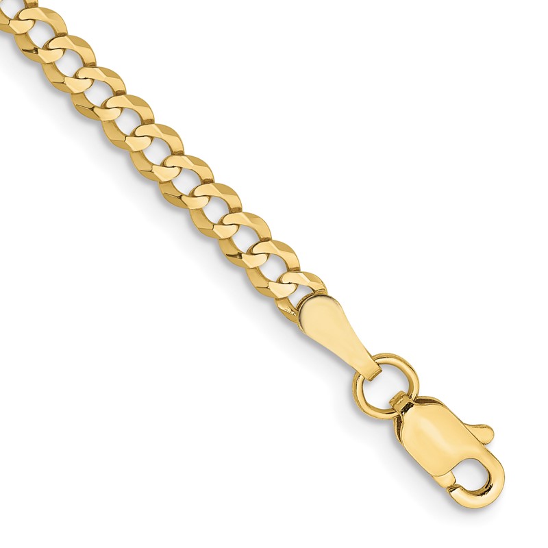 10k 3.1mm Lightweight Flat Cuban Chain