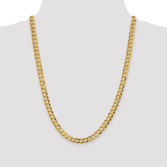Leslie's 10k 7.2mm Lightweight Flat Cuban Chain
