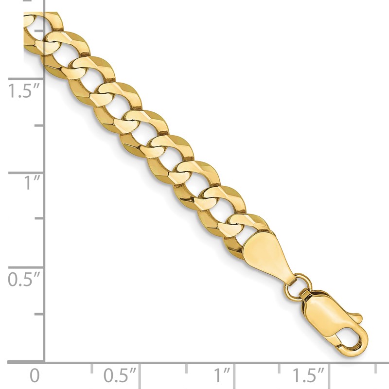 10k 7.2mm Lightweight Flat Cuban Chain