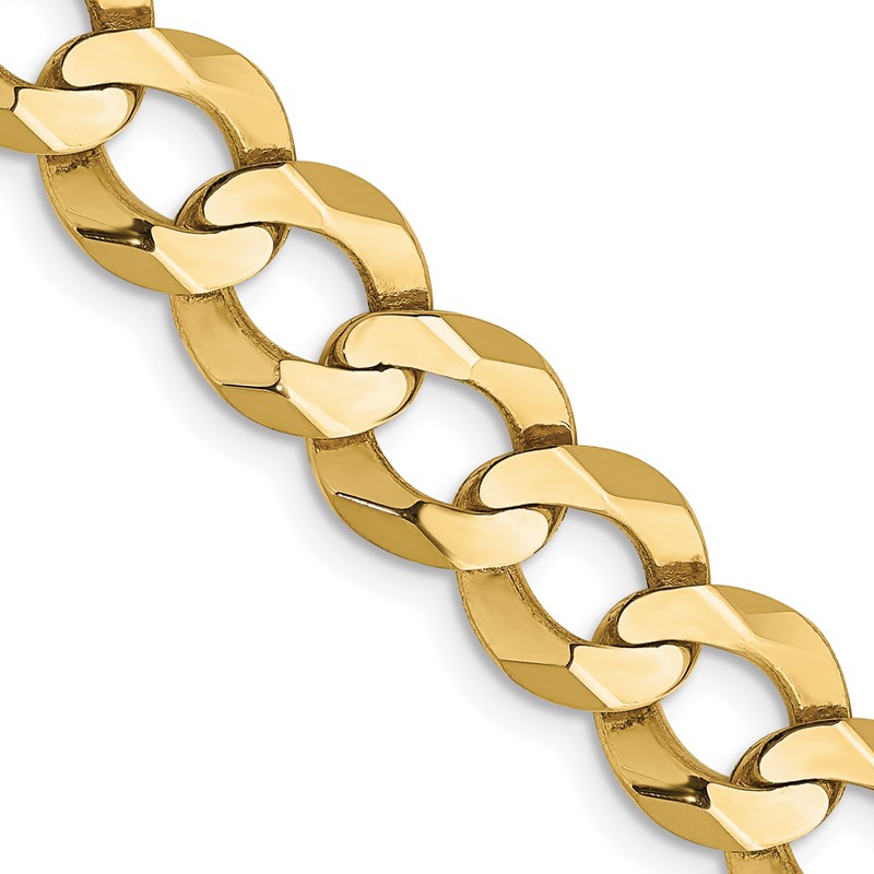 10k 8.3mm Lightweight Flat Cuban Chain