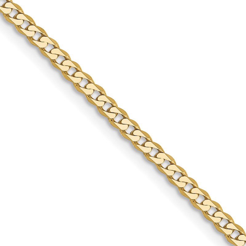 10k 2.2mm Flat Beveled Curb Chain