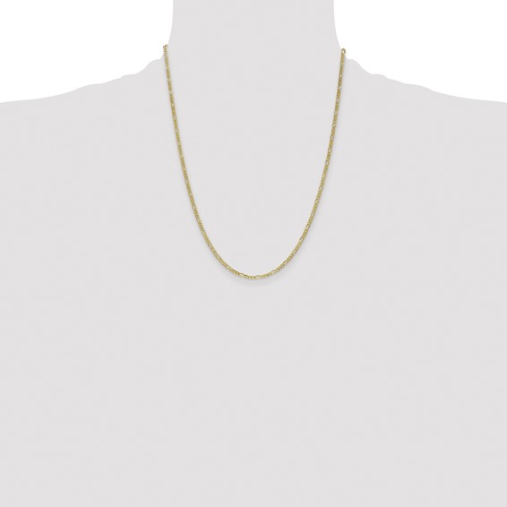 Leslie's 10k 2.5mm Semi-Solid Figaro Chain
