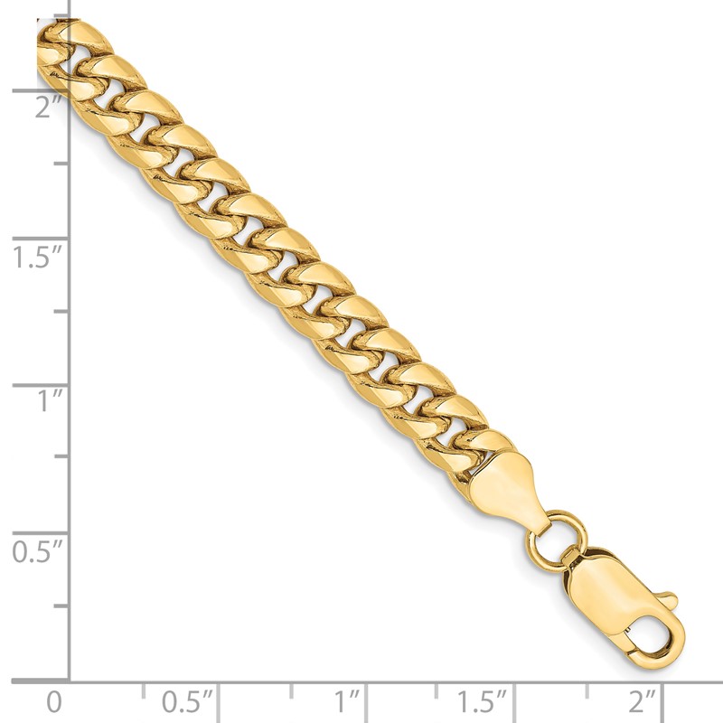10k 6mm Semi-Solid Miami Cuban Chain