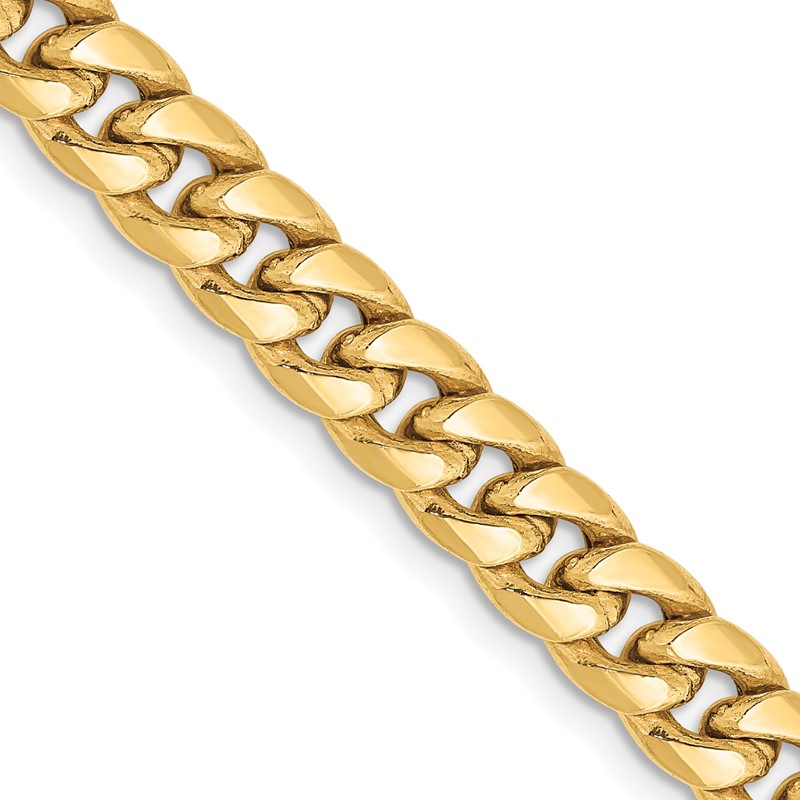 10k 6mm Semi-Solid Miami Cuban Chain