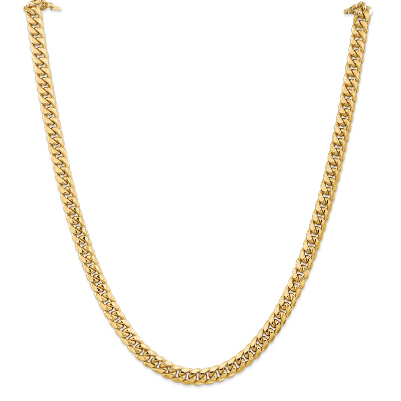 10k 6.75mm Semi-Solid Miami Cuban Chain
