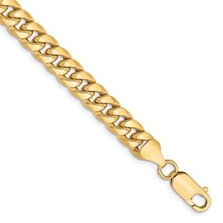 Leslie's 10k 6.75mm Semi-Solid Miami Cuban Chain