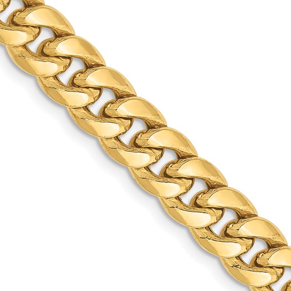Leslie's 10k 6.75mm Semi-Solid Miami Cuban Chain