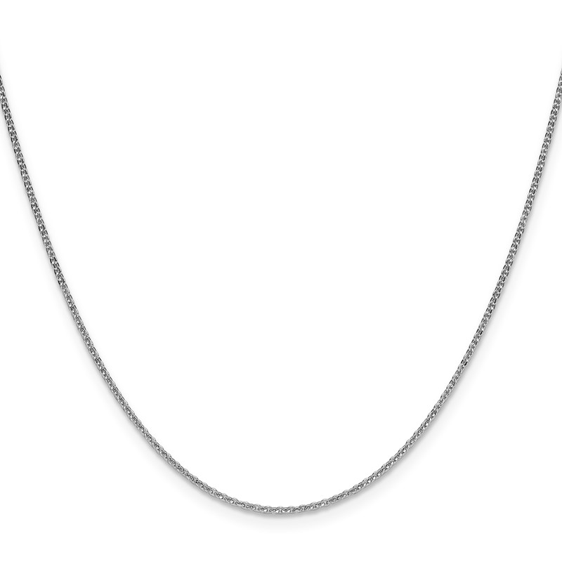 10K White Gold 1.4mm Flat Cable Chain