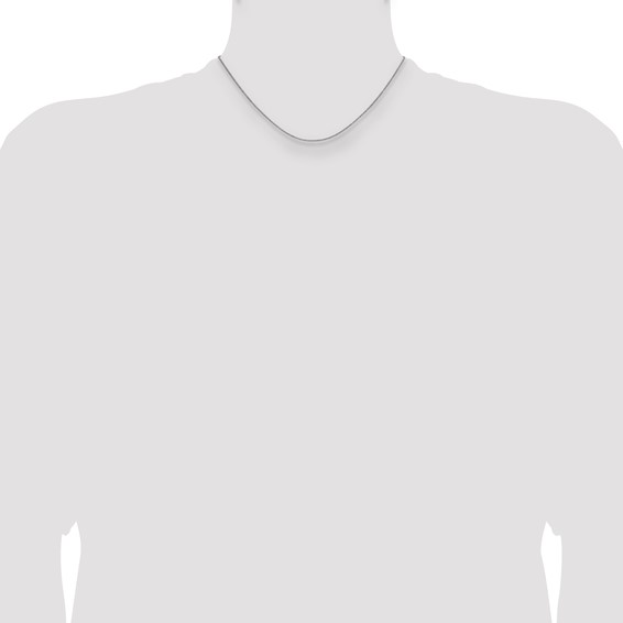 Leslie's 10K White Gold 1.4mm Flat Cable Chain