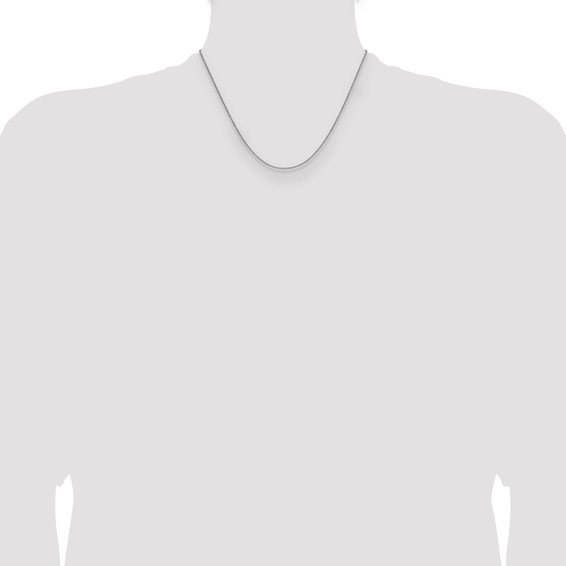 Leslie's 10K White Gold 1.4mm Flat Cable Chain