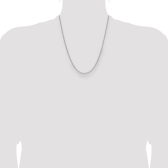 Leslie's 10K White Gold 1.4mm Flat Cable Chain