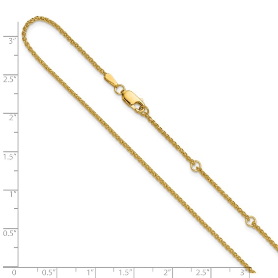 Leslie's 10k 1.5mm Spiga 1in+1in Adjustable Chain