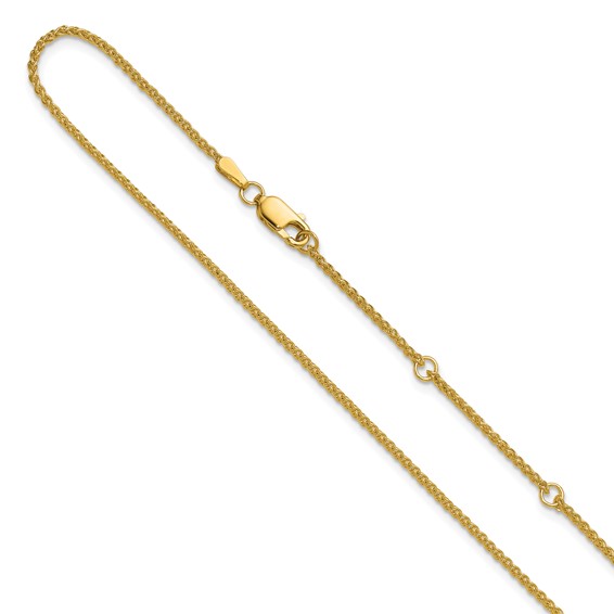 Leslie's 10k 1.5mm Spiga 1in+1in Adjustable Chain