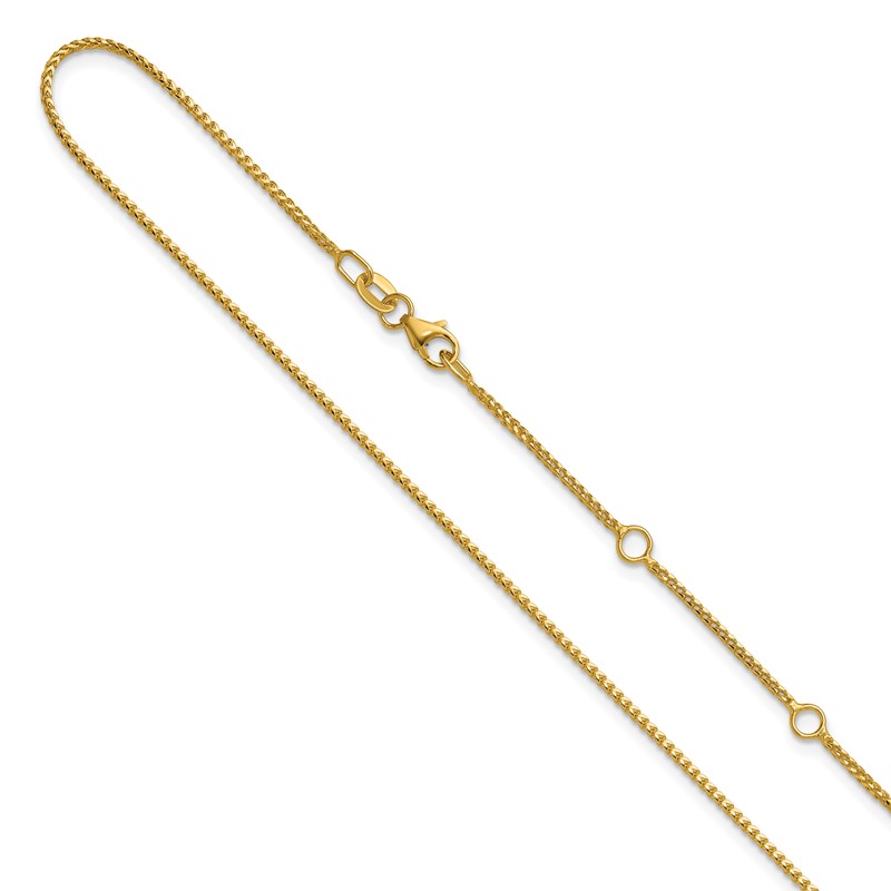 10K 1.1mm Franco 1in+1in Adjustable Chain