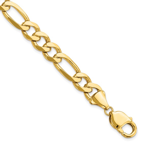 Leslie's 10K 10.0mm Concave Figaro Chain