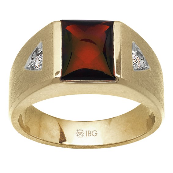 GTS YG GARNET RING