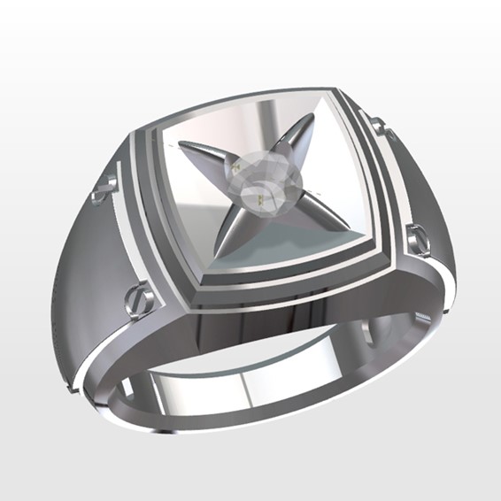 GTS WG DIA CLUSTER RING FOR 1/2CT CTR