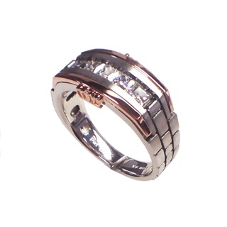 TT (WG/RG) DIA RING W/CROWN