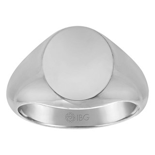 14kw 14mm x 12mm Oval Face Signet Ring