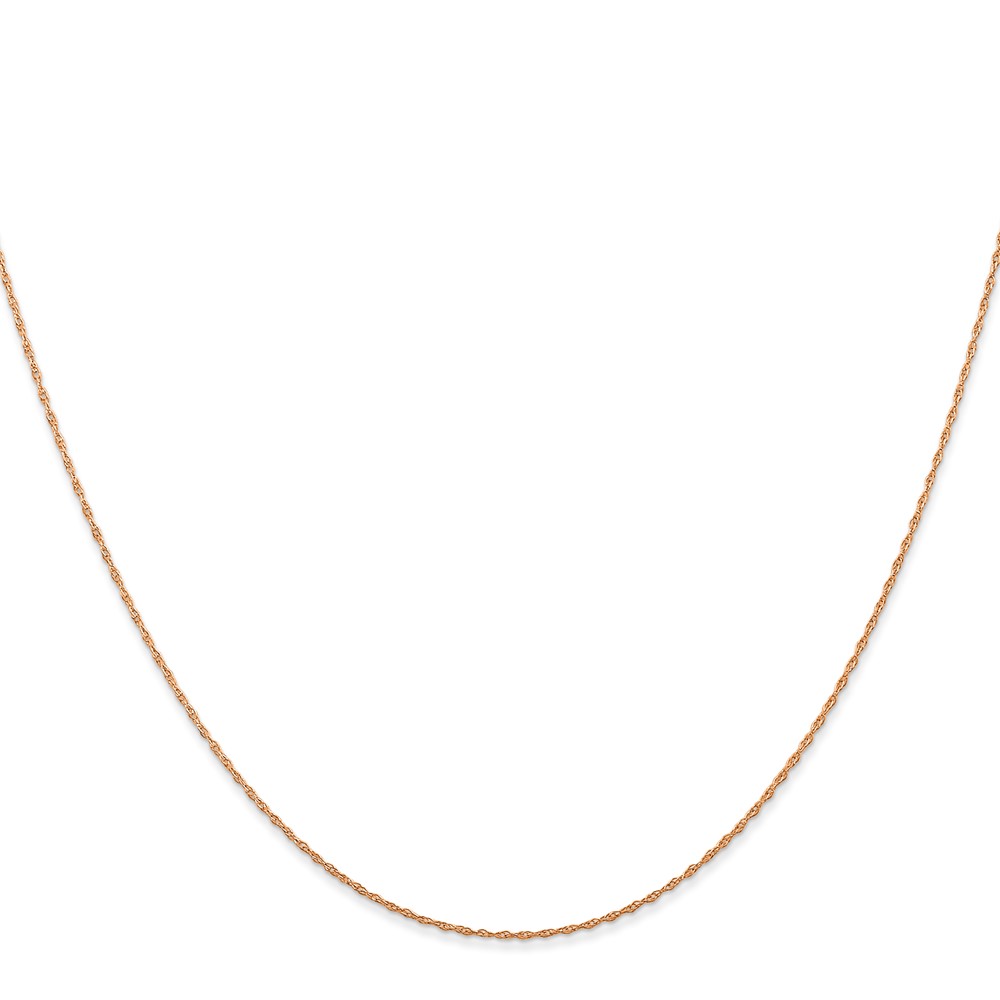 10K Rose Gold .5mm Carded Cable Rope Chain (10K5RR-20)